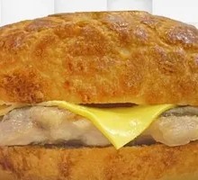 Cheese Chicken Burger with Pineapple Bun