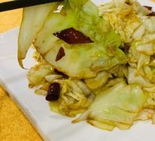 Stir-Fried Cabbage in Hot Pot