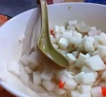 Pickled Radish Cubes