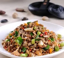 Fried Tofu Skin Braised Pork Rice