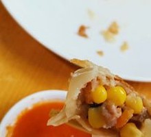 Pan-fried Three-color Dumplings