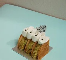 Mung Bean Paste Almond Napoleon Tart