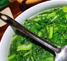 Chicken Soup with Wild Bitter Greens