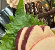 Fresh Fruit Red Wine Foie Gras Sashimi