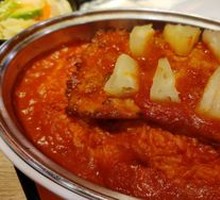 Three-Cheese Baked Pork Chop Rice