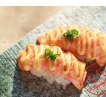 Grilled Salmon Belly Sushi