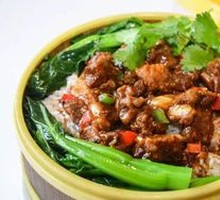 Steamed Pork Rib Rice with Soy Sauce