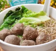 Beef tendon meatballs