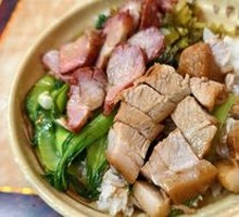 Pork Trotter and Char Siu Rice