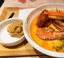 Tom Yum Argentine Shrimp Ramen