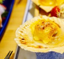 Italian Cheese Baked Live Scallops