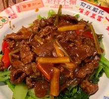 Bok Choy Stir-Fried with Satay Beef