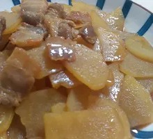 Pork and Potato Slices
