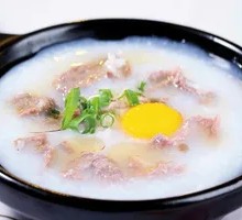 Egg and Pork Rice Porridge