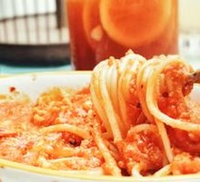 Cheese Baked Meat Sauce Pasta