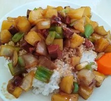 Beef and Potato Rice Bowl