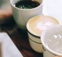 Small Milk Coffee + Small Americano