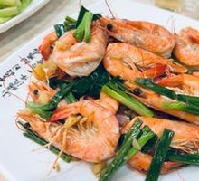 Stir-Fried Shrimp with Ginger and Scallion