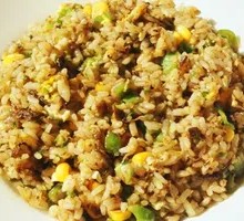 Olive Vegetable and Corn Stir-Fried Rice