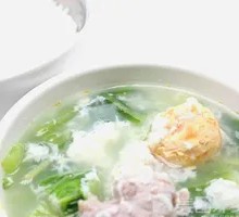 Pickled Mustard Green Salted Egg Meat Rice Soup