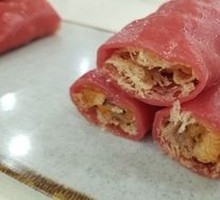 Golden Shrimp Red Rice Noodle Roll