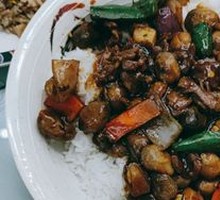 Fresh Mushroom Beef Rice