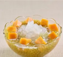Coconut Milk Mango Pearl Snow Frog Dessert