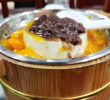 Mango Tofu in Wooden Bucket
