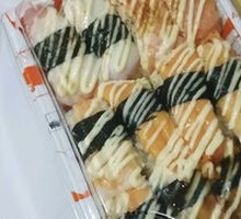Eel and Squid Sushi Roll