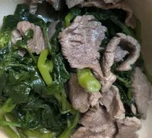 Stir-Fried Greens with Pork