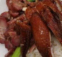 Char Siu and Roast Chicken Rice