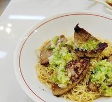 Steamed Yellow Sand Noodles with Boiled Sauce