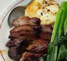 Thick BBQ Pork Rice with Egg