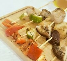 Vegetable and Fruit Skewers with Cumin