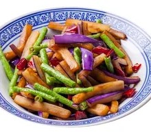Eggplant and Green Beans Stir-fry
