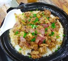 Braised Pork Rib and Sausage Clay Pot Rice
