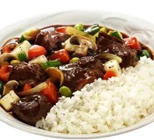 Black Pepper Beef Rice