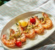 Garlic Butter Herb Pan-Seared Deep-Sea Tiger Prawns