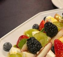 Shantou Licorice Fruit Salad with Burrata Cheese