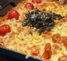 熔岩芝士铁板鸡