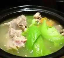 Pork Rib and Mustard Greens Stew