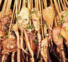 Charcoal-Grilled Fresh Squid