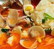 Fresh Shrimp and Clam Noodles