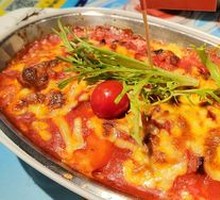 Fresh Tomato Pork Cutlet Rice Bake