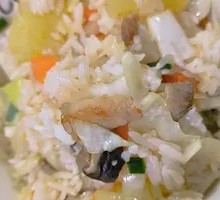 Salted Fish and Pork Patty Baozi Rice