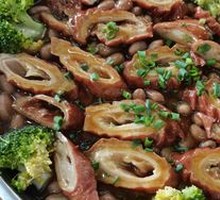 Three-Cup Pork Intestines