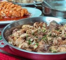 Steamed Chicken in Large Dish