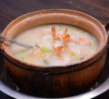 Fresh Squid and Shrimp Porridge