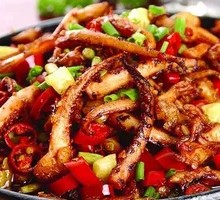 Sizzling Fresh Squid