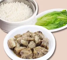 Steamed Spare Ribs with Fermented Black Beans Rice
